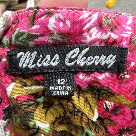Miss Cherry mini dress 100% cotton floral - Picture 10 of 10